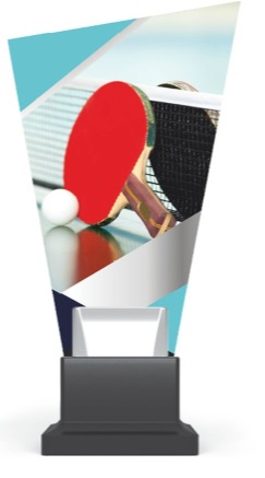 Trofeum szklane tenis stołowy CG02C/TAB – główny