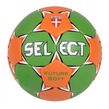 Piłka ręczna Future Soft EHF Select 1 zielono-pomarańczowy – główny