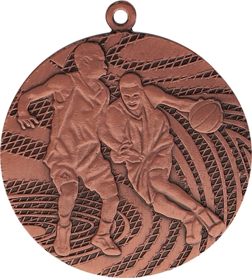 Medal 40 mm tłoczony+wstążka koszykówka W MMC1440/G złoty – główny