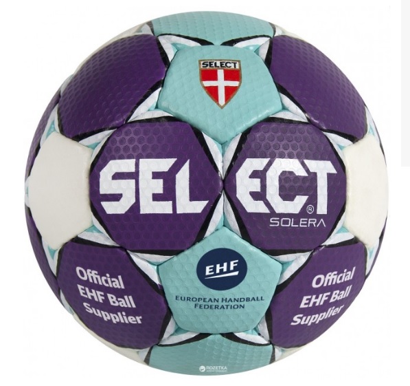 Piłka ręczna Solera EHF Select 2 biało niebiesko fioletowy – główny