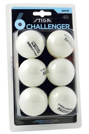 Piłeczki do tenisa stołowego – 6 sztuk – Challenger Stiga biały