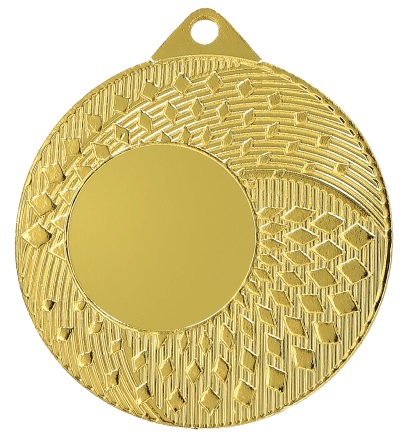 Medal 50 mm ogólny z miejscem na emblemat 25 mm MMC31050/G złoty – główny