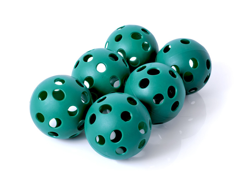 Piłki do unihokeja – komplet 6 sztuk – 70 mm zielony VPPB-S70S6