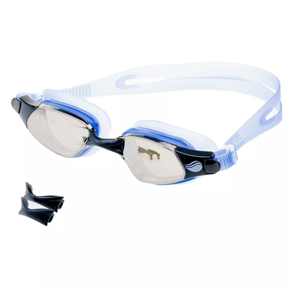 Okulary do pływania Aquawave Petrel niebiesko-czarno-szare
