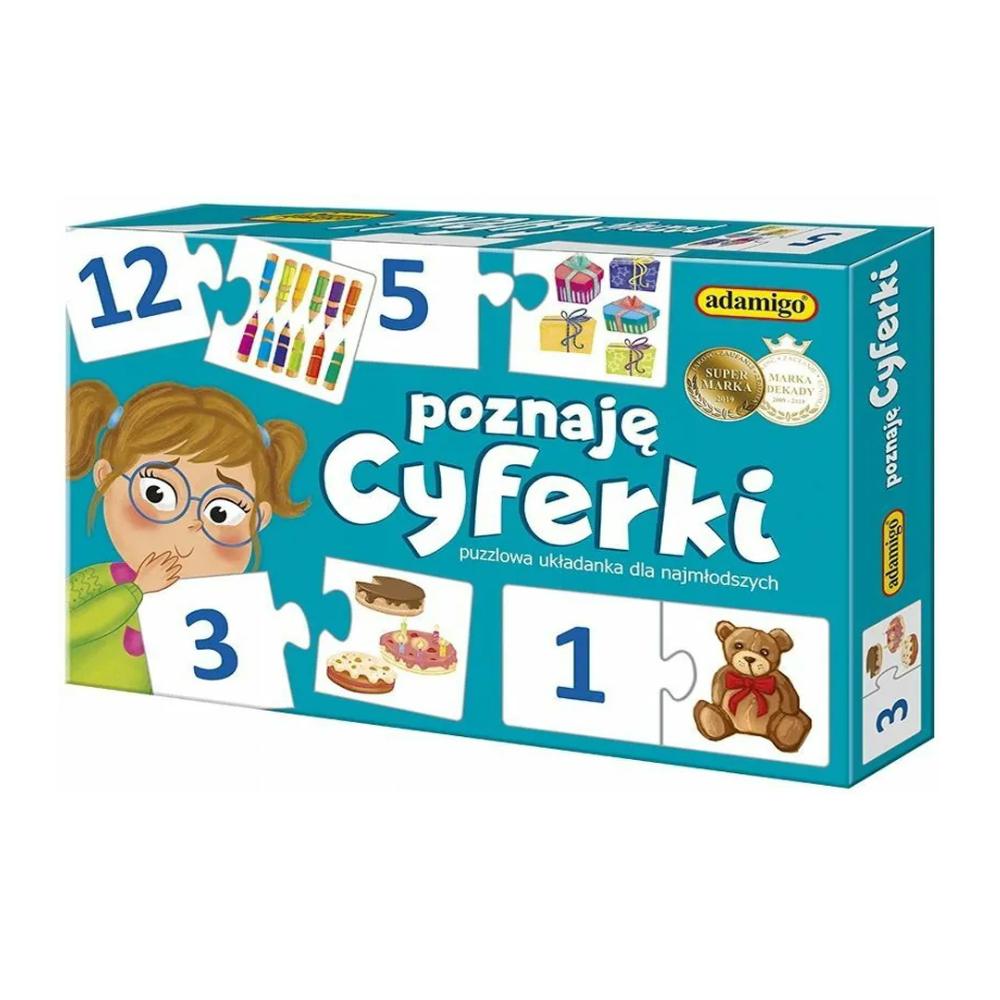 Poznaję cyferki - gra puzzlowa