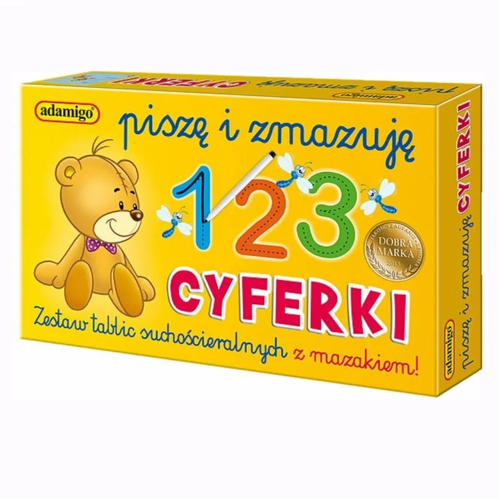 Piszę i zmazuję cyferki - zabawa edukacyjna