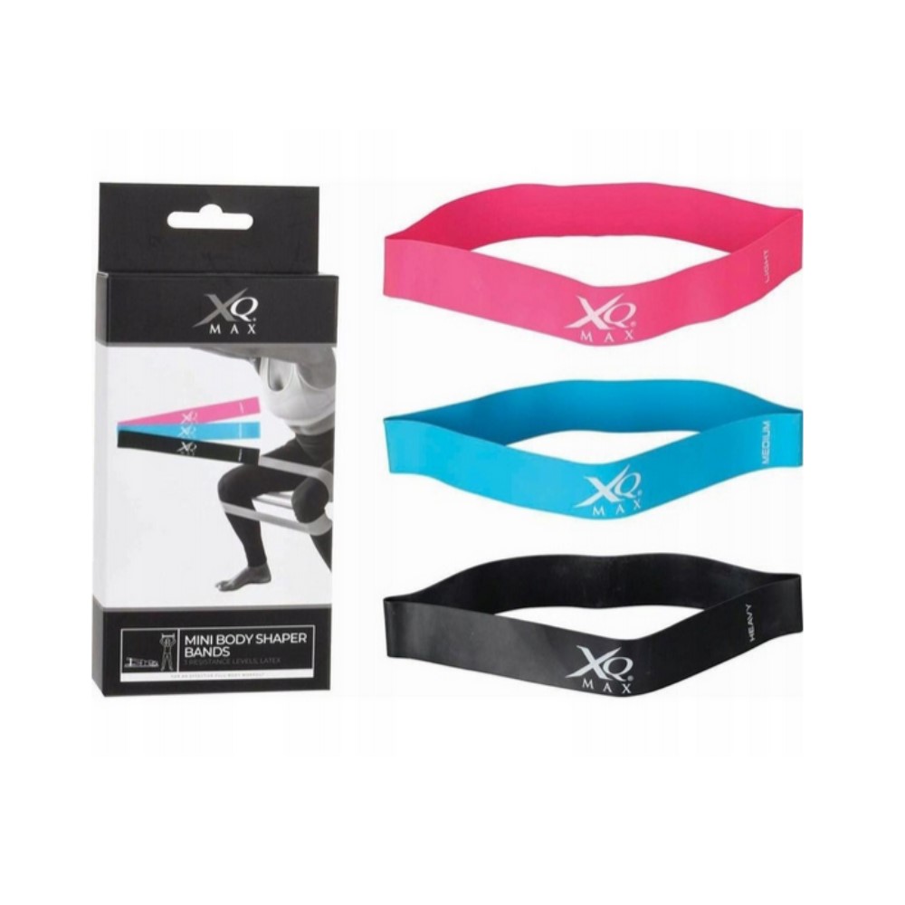 Guma oporowa fitness mini band XQMAX - zestaw 3 gum