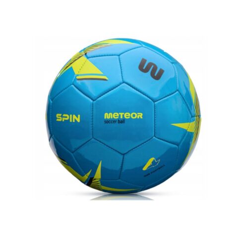 Piłka nożna Meteor Spin 4 niebieski