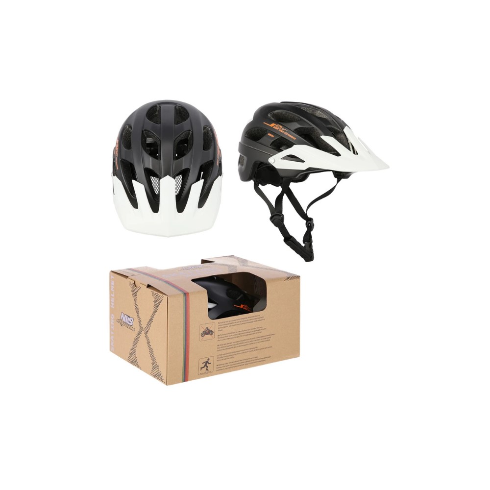 Kask Nils Extreme MTW208 L (55-61cm) czarno-biały