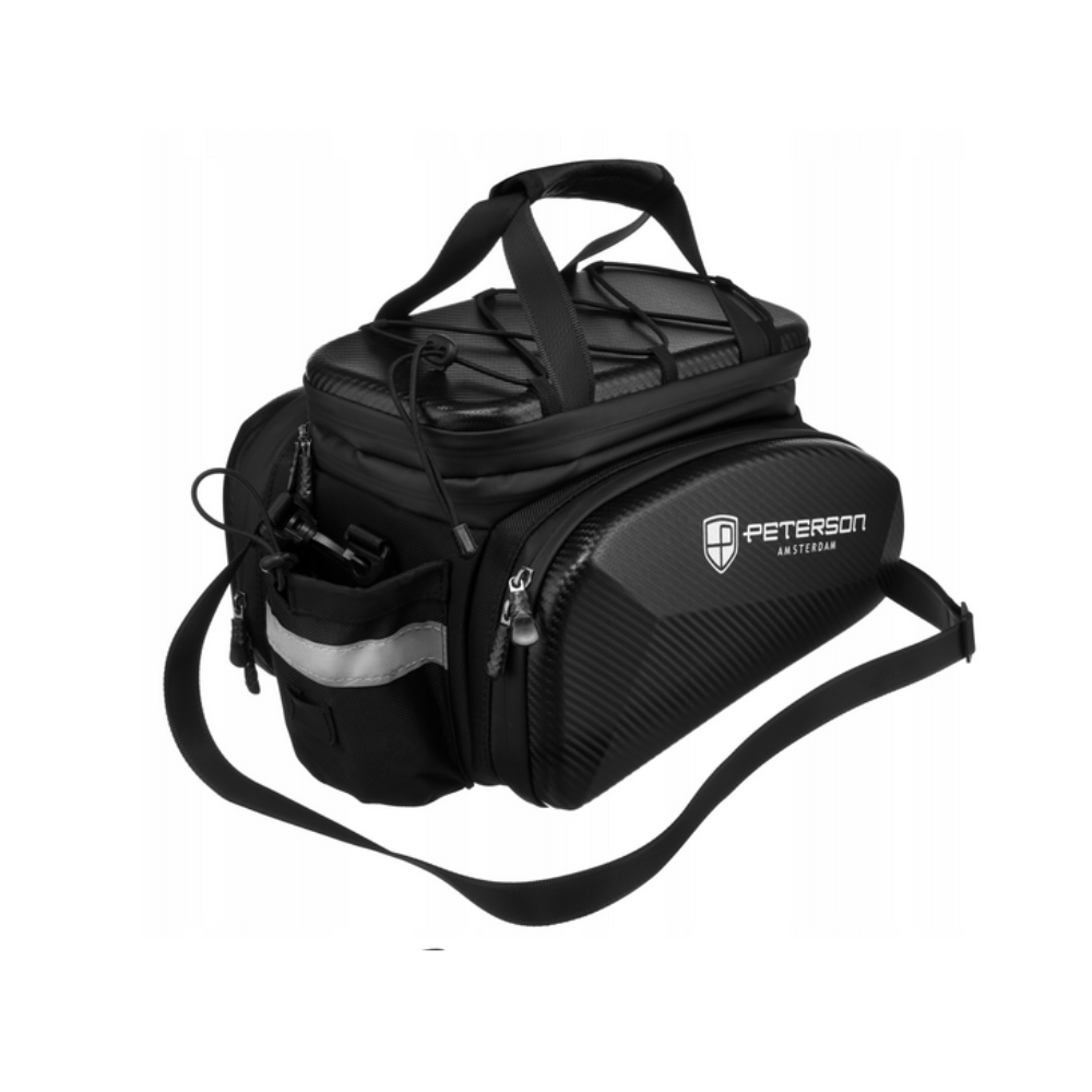 Sakwa-torba rowerowa na bagażnik PTN11 czarna