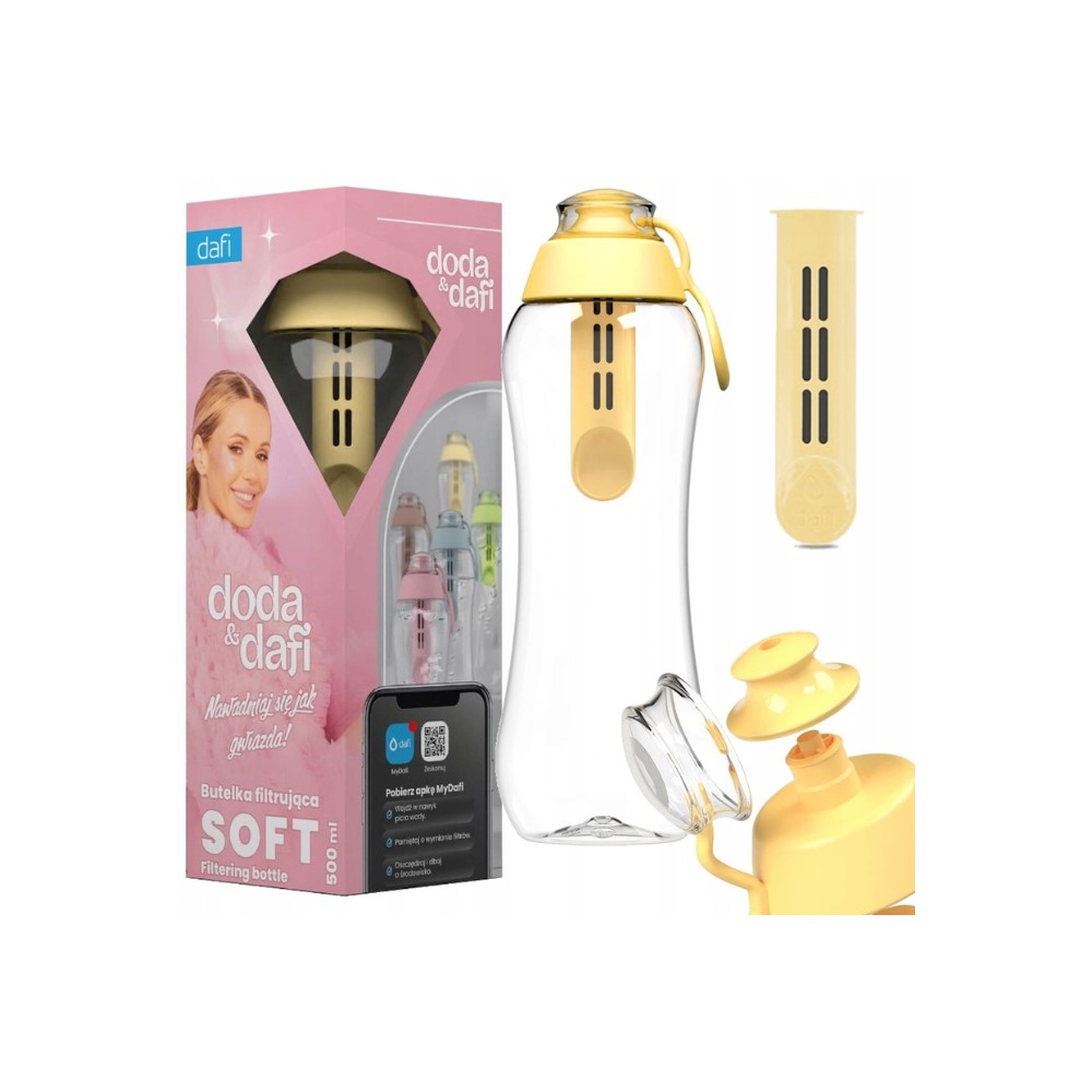 Butelka 0,5 l Dafi z wkładem filtrującym - Doda Multikolor