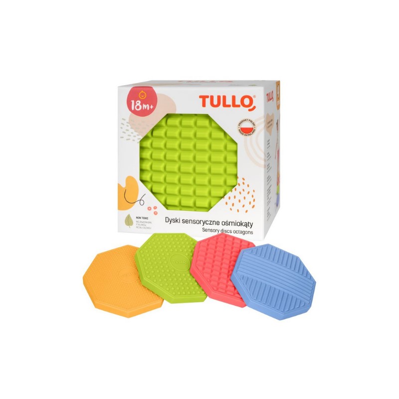 Dyski sensoryczne ośmiokąty Tullo art. 616 - 4 sztuki
