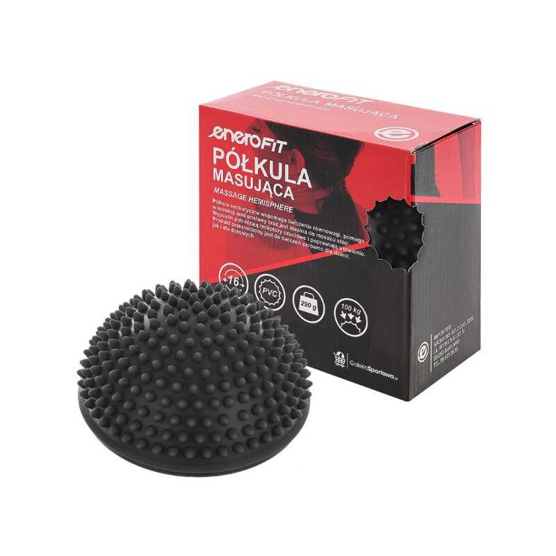 Półkula sensoryczna masująca czarna Enero Fit