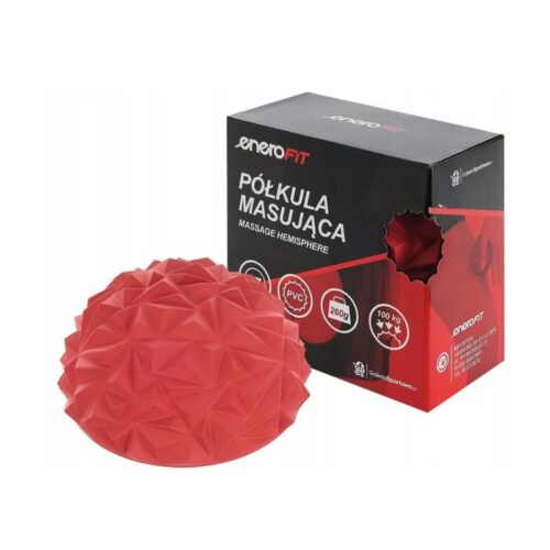 Półkula sensoryczna masująca bordowa  Enero Fit 17x9cm Diament