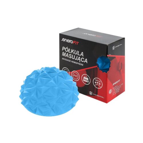 Półkula sensoryczna masująca niebieska  Enero Fit 17x9cm Diament