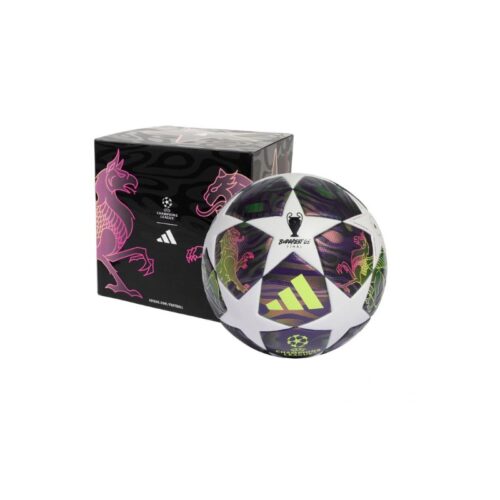 Piłka nożna Adidas UCL 25/26 Final League Box JX9101 5 fioletowo-biała
