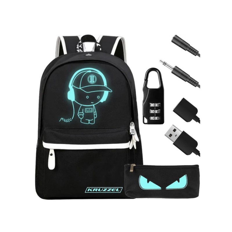 Plecak święcący Kruzzel USB 19374