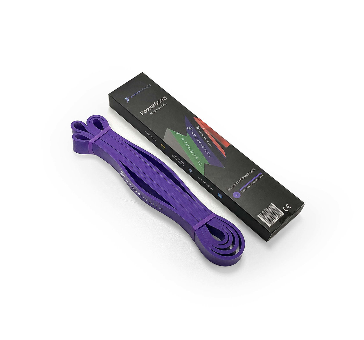 Guma oporowa fitness Power Band opór 30 kg 4YH 6499 fioletowy