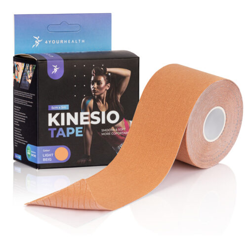 Taśma do kinesiotapingu 5 m x 5 cm 4YH beżowy