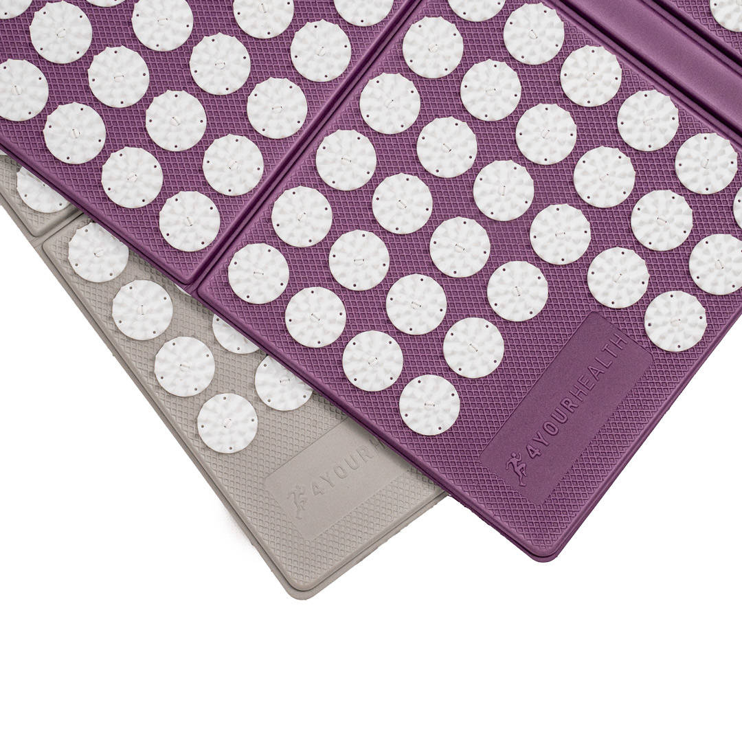 Mata do akupresury piankowa 4YH składana fioletowa 1253 - obrazek 3