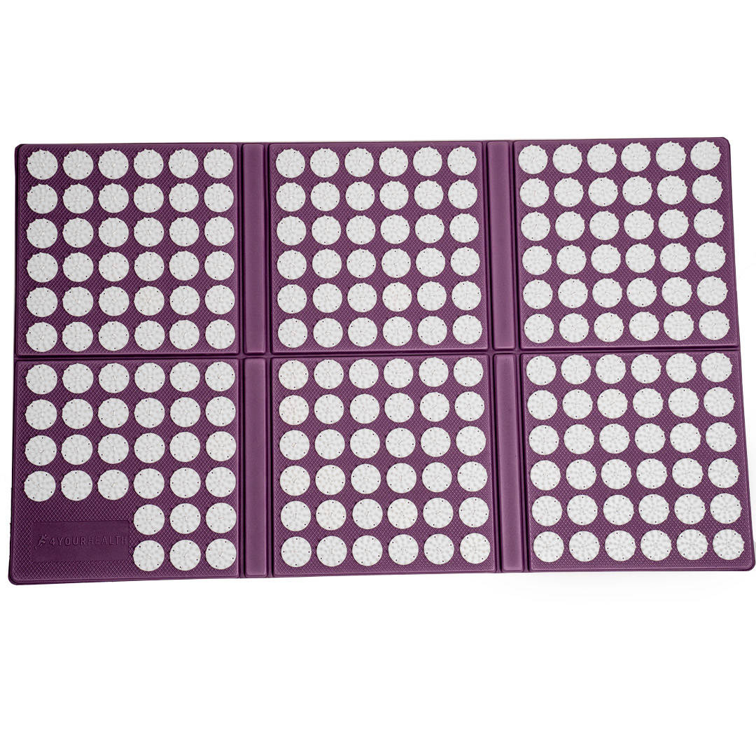 Mata do akupresury piankowa 4YH składana fioletowa 1253 - obrazek 4