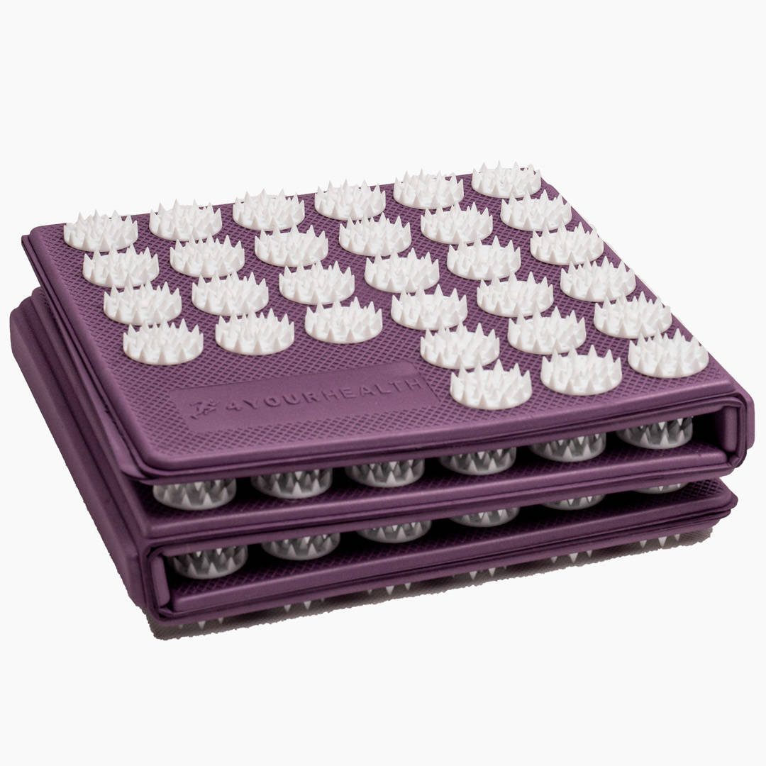 Mata do akupresury piankowa 4YH składana fioletowa 1253 - obrazek 5