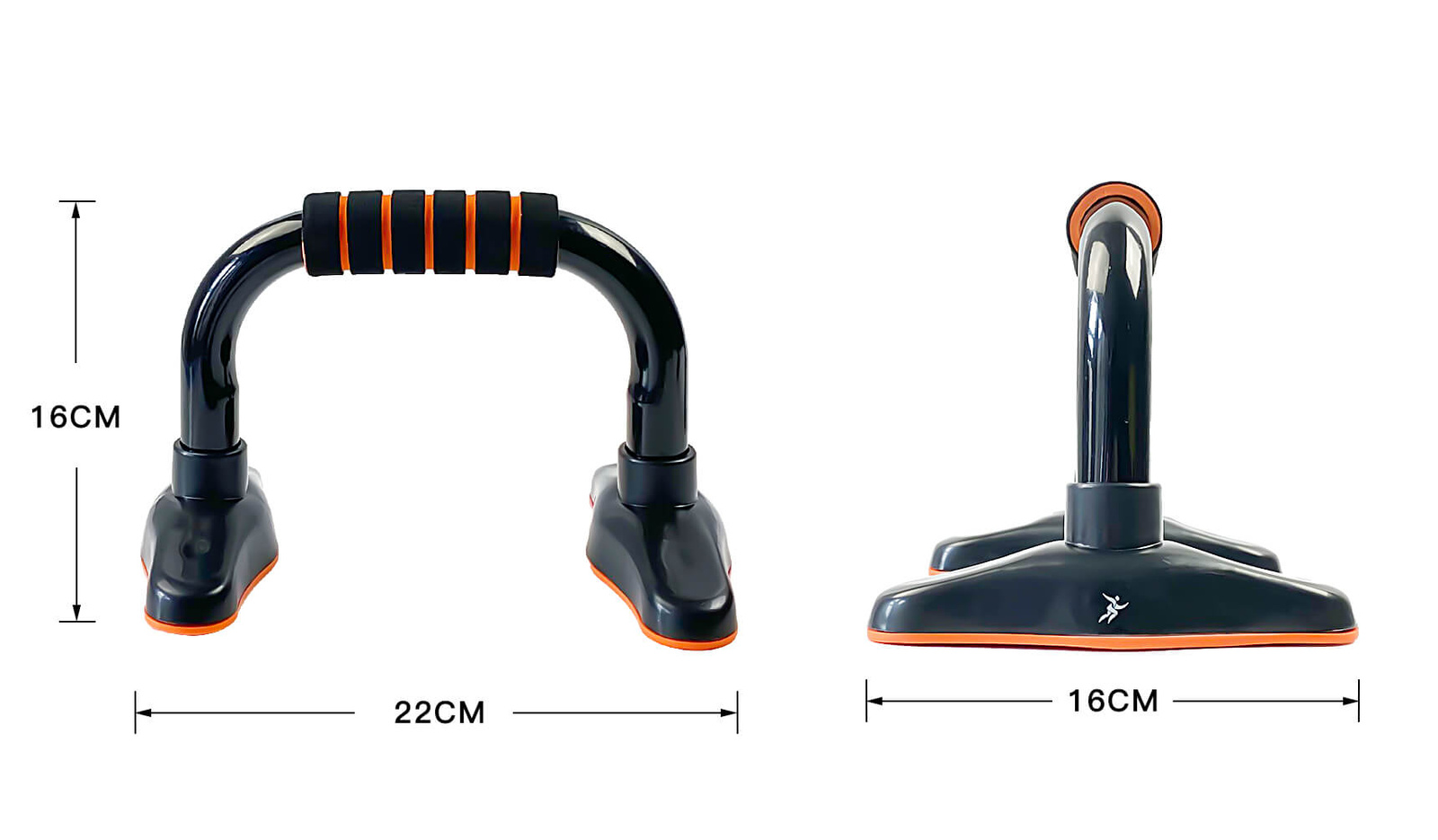 Stalowe uchwyty do pompek 4YH push up bars 1548 - obrazek 4