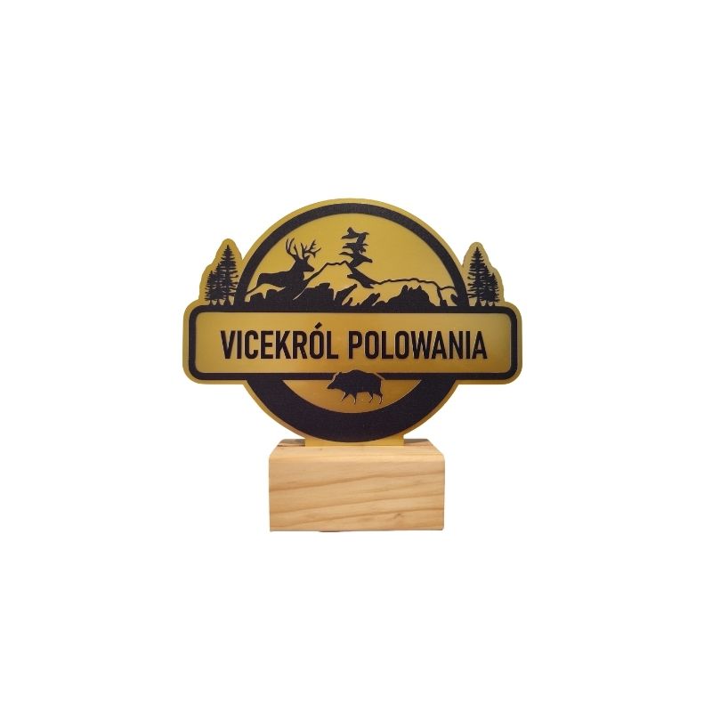 Statuetka plexi L-PAAK GOLD – Vicekról polowania