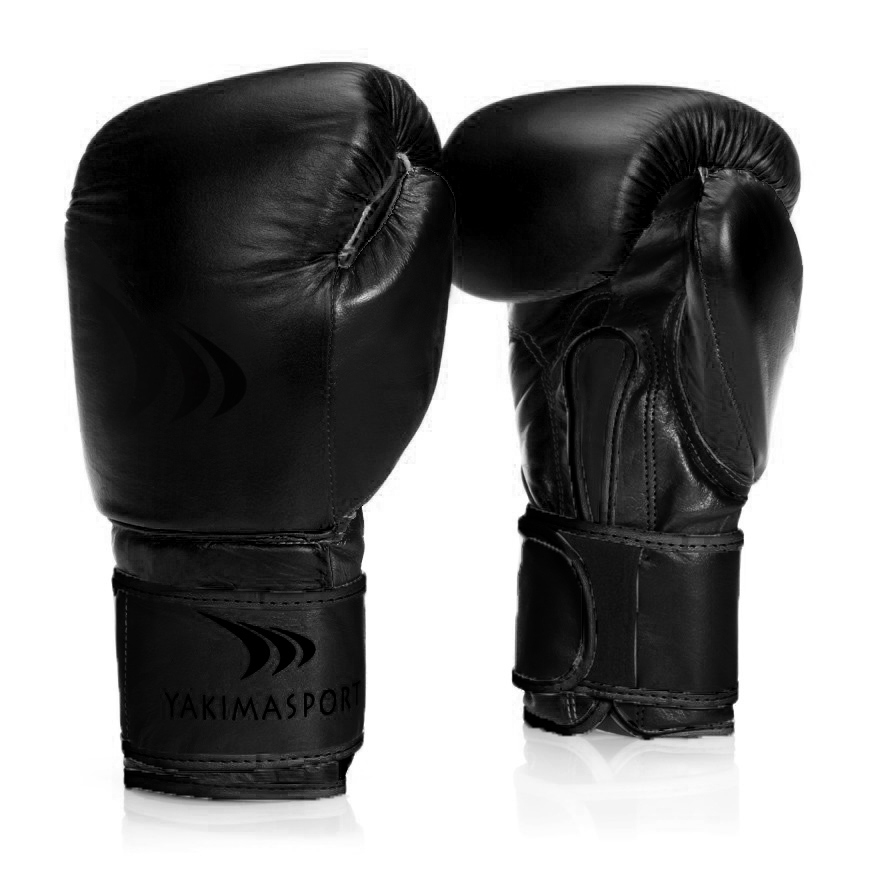 Rękawice bokserskie GRAND czarne black matt- skóra naturalna 16 oz
