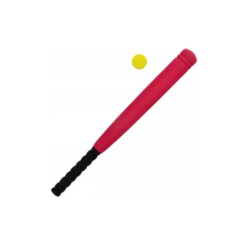 Kij do baseballa Junior 54 cm z piłką soft czerwony 1082868