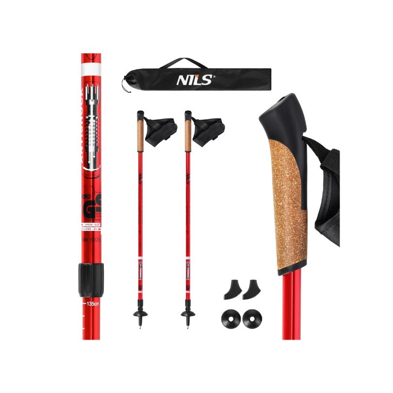 Kijki Nordic Walking Nils NW802 czerwony