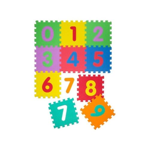 Mata puzzle piankowa EVA 30.5x30,5 cm kolorowa 10 elementów