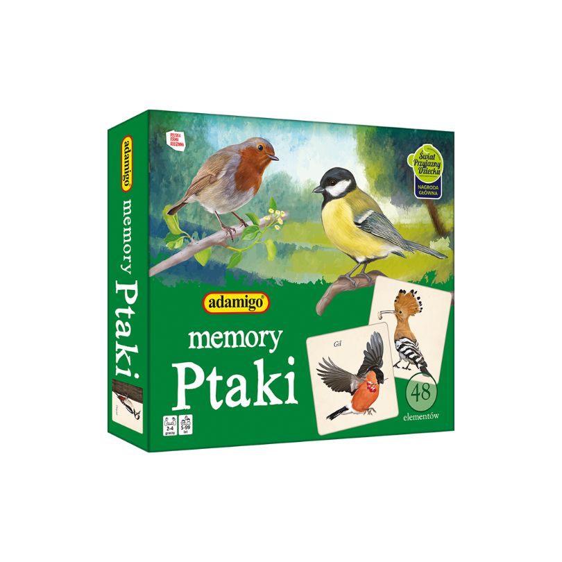 Ptaki - Memory - gra Adamigo