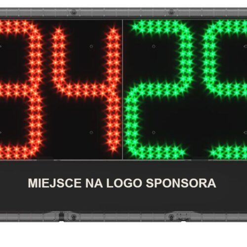 Elektroniczna tablica zmiany zawodników - jednostronna