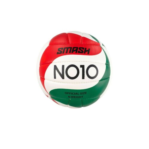Piłka siatkowa NO10 Smash biało-zielono-czerwona 5