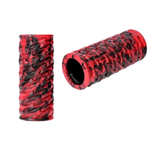 Wałek do ćwiczeń fitness roller HMS FS133 33 cm czerwono-czarny