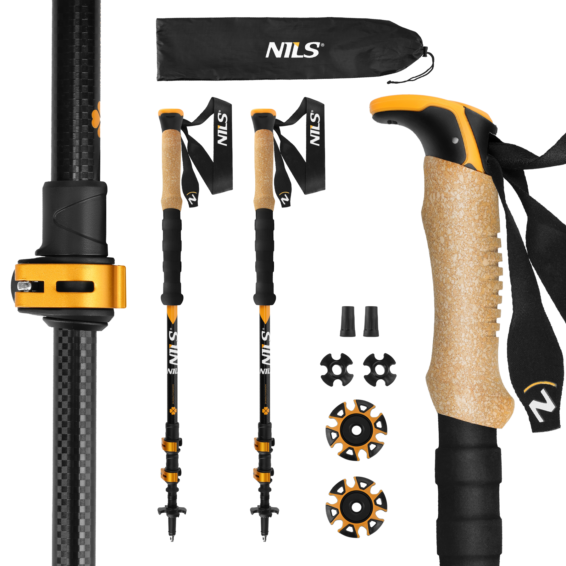 TK8605 KIJE TREKKINGOWE ALUMINIOWE NILS