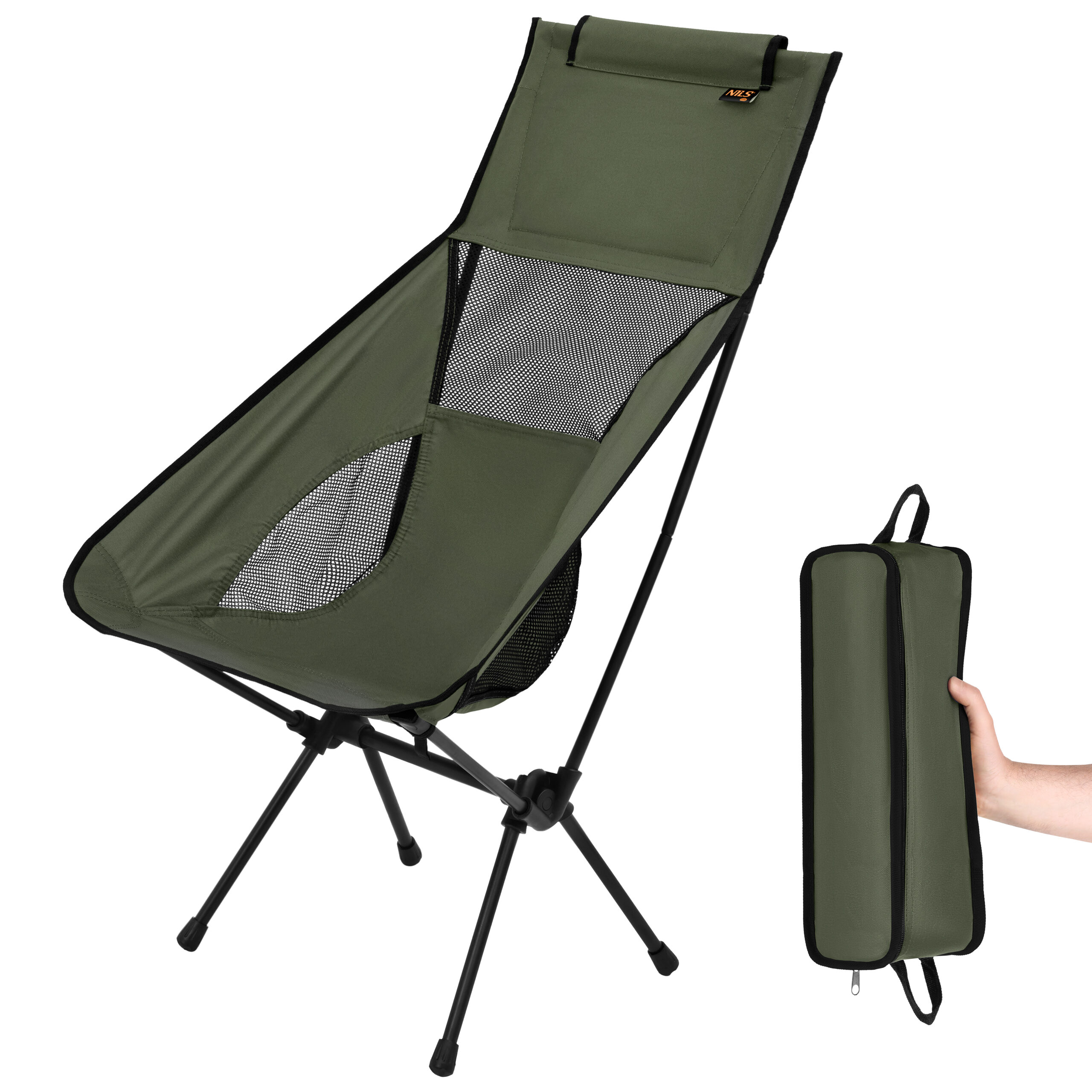 NC3321 KRZESŁO SKŁADANE ULTRALIGHT KHAKI NILS CAMP