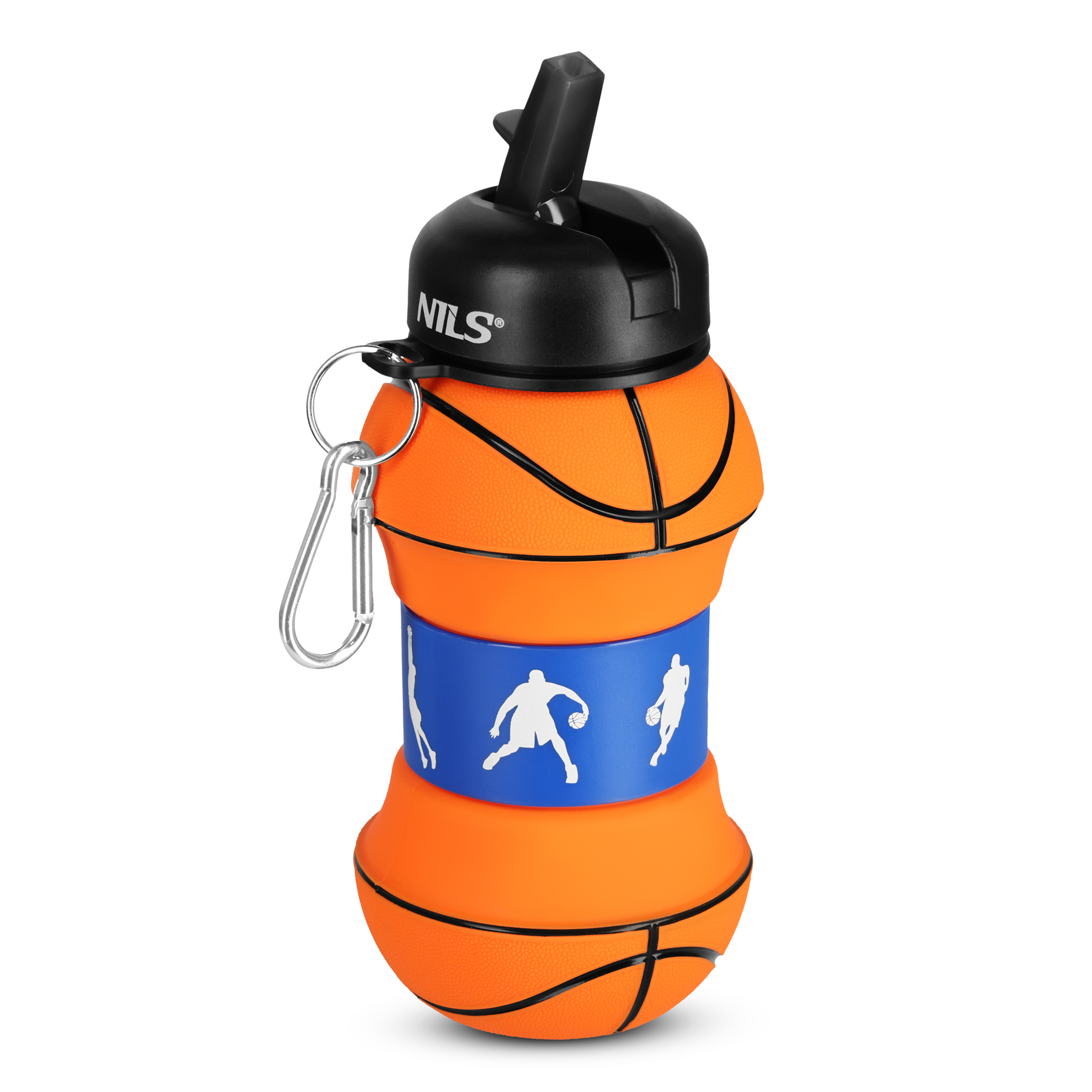 NC4104 BUTELKA SPORTOWA SKŁADANA 550ML BASKETBALL NILS