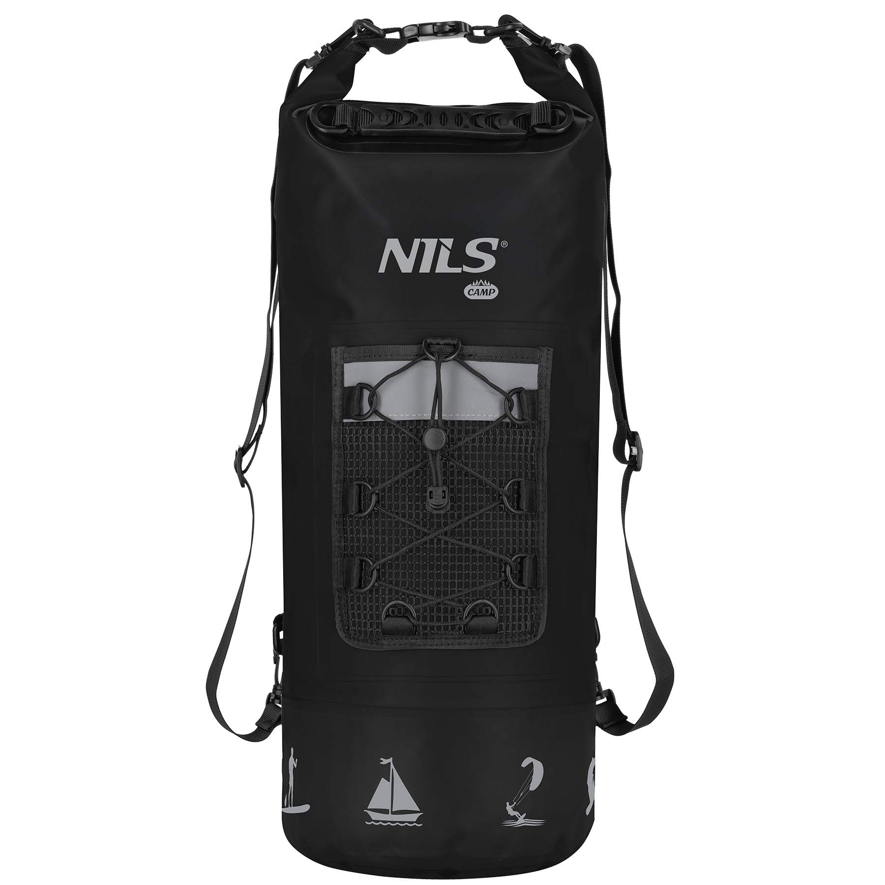 NC17108 PLECAK WODOODPORNY 25L CZARNY NILS CAMP