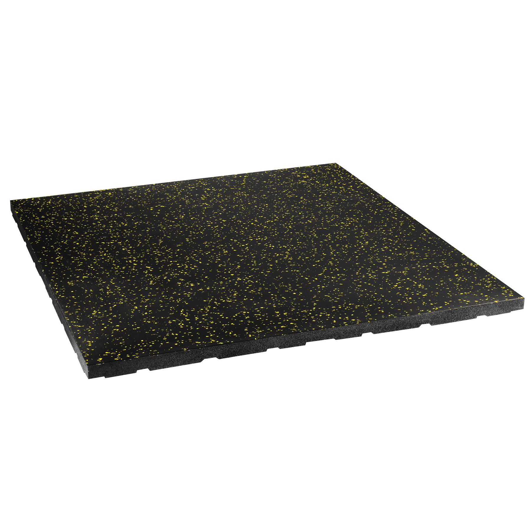 POS35 PODŁOGA GUMOWA POD SPRZĘT FITNESS BLACK/YELLOW
